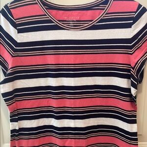 THE LIMITED Pink and Blue Short Sleeve Tee